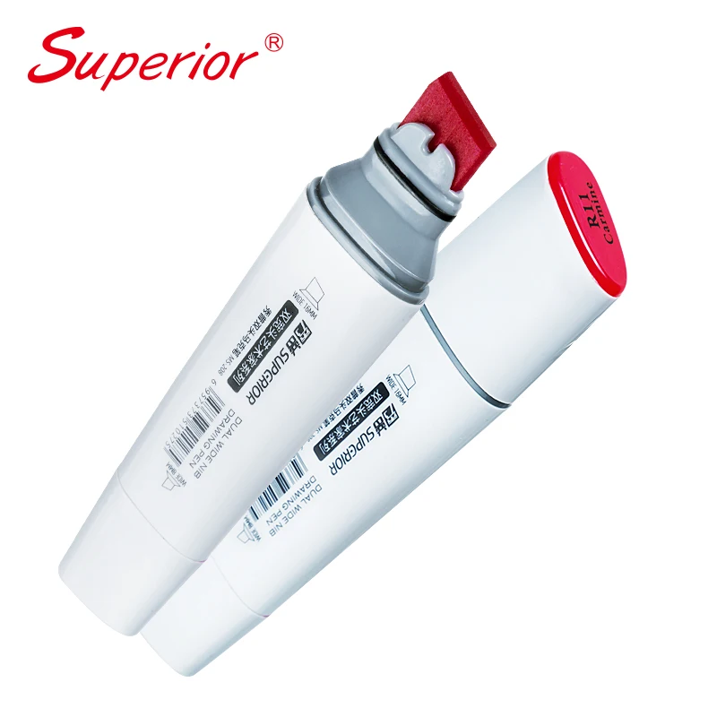 Superior new product alcohol based double head wide nib from japan drawing marker pen touch soft head