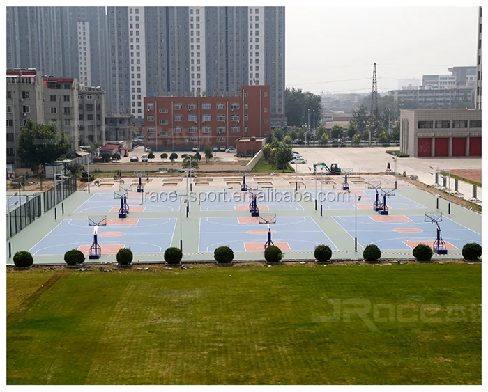 Rubber Material Basketball Court For Sports Flooring
