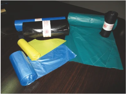 fully automatic computer controlled pe garbage bag on roll double lines linkage rubbish bag making machine coreless star bottom