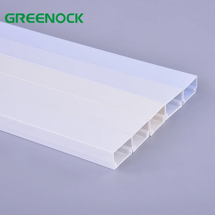 High quality good price easy open customized colour size building black blue gutters pvc for electric cable 12x8