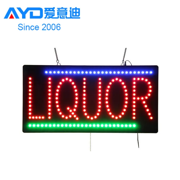 Hot Cake Flasher Liquor Shop LED Advertising Screen Indoor LED Display Factory Supplier