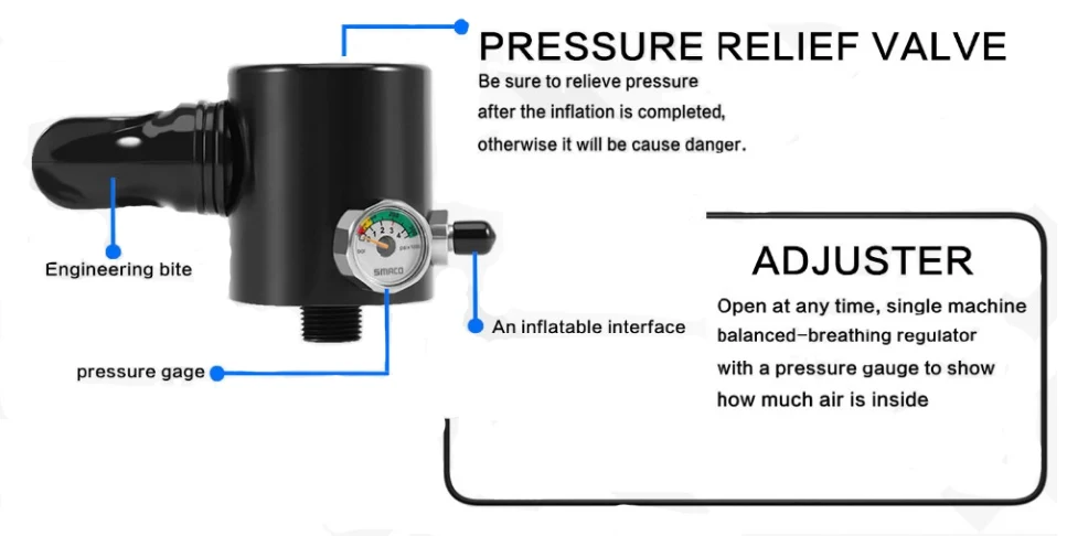Handheld Mini Scuba Tank Hookah Cylinder Underwater Breathing Device