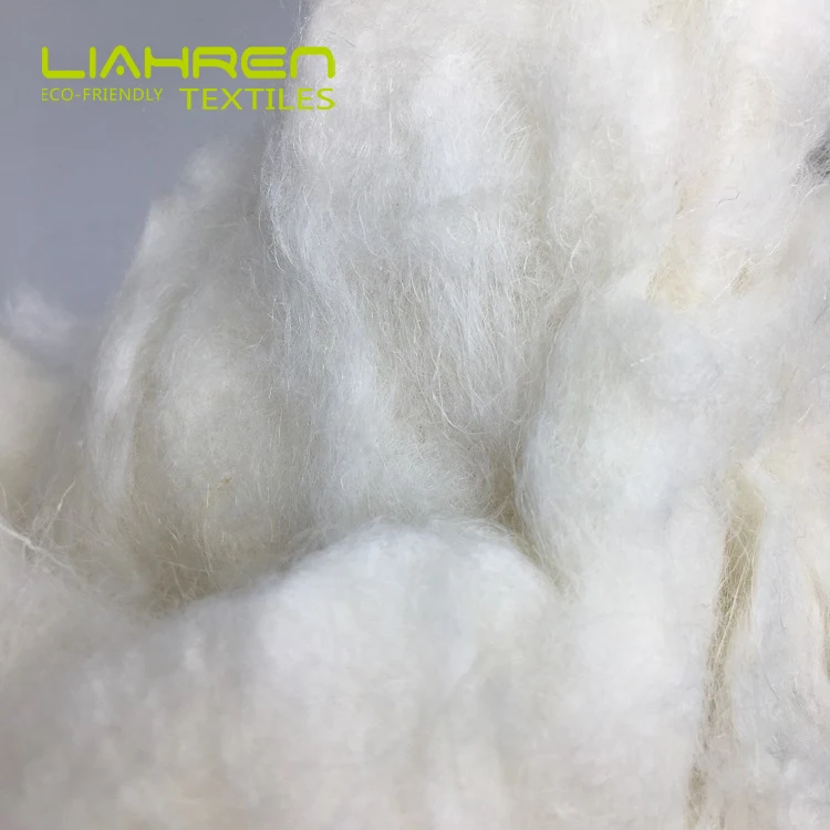 
Bag 100% Hemp Bleached White 38mm Fiber for Spinning Blending Dyeing Strong Durable from CN;BEI 2600NM 