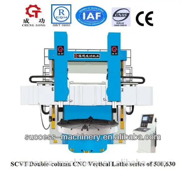 Scvt500h/w double column cnc rotary lathe machine for sale