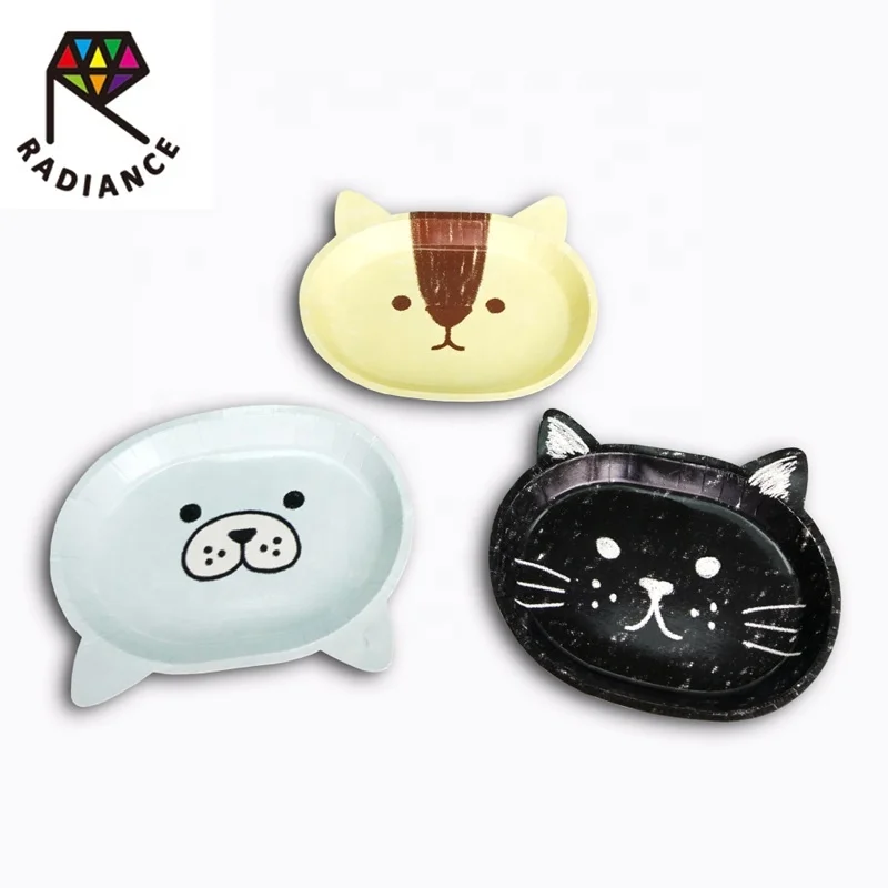 
2*21*18cm Animal Shape Paper Plate 