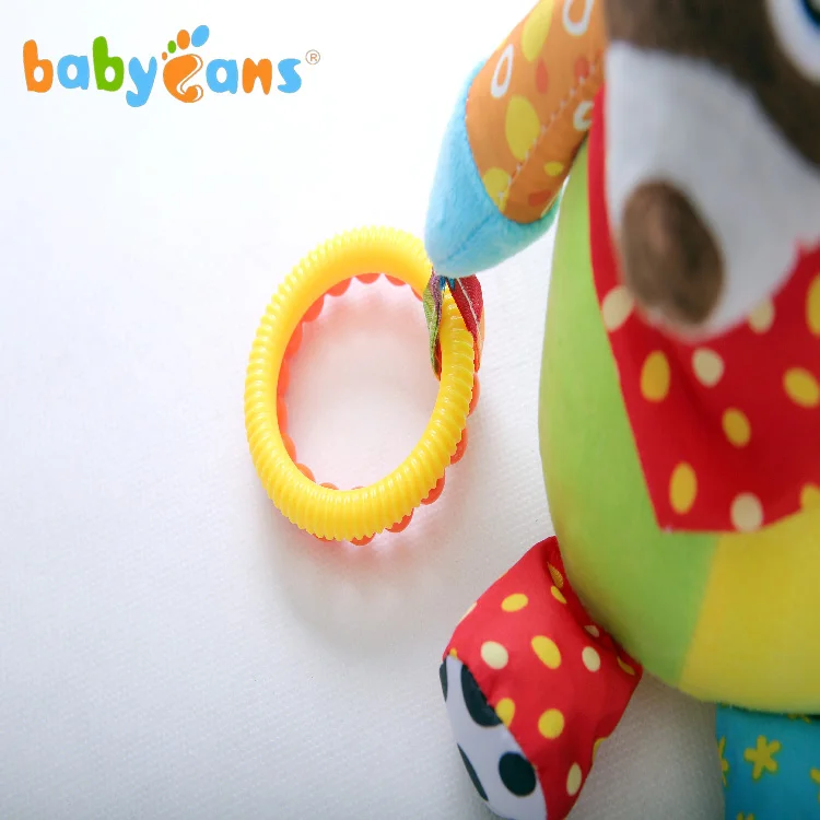 Babyfans 2019 baby toys stuffed musical raccoon for stroller hanging toy wholesale factory in China