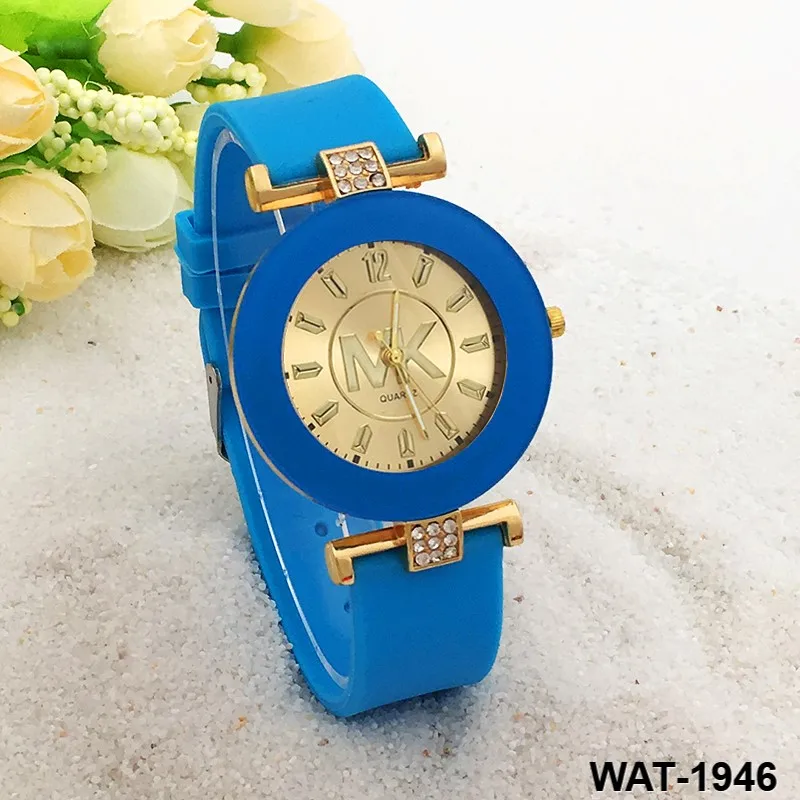 Geneva watches printing flower quartz silicone watch fashion