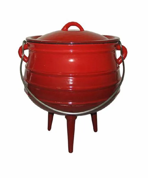 3 Legs Camping Preseasoned Cast Iron South African Pot
