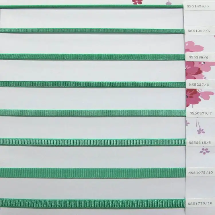 Narrow shiny pleated elastic tape young girl bra woven tape