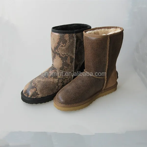 
mukluk and camo sheepskin snow boot 