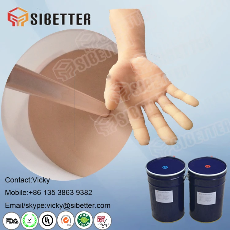 Skin Safe Lifecasting Liquid Silicone Rubber for Prosthetic Finger