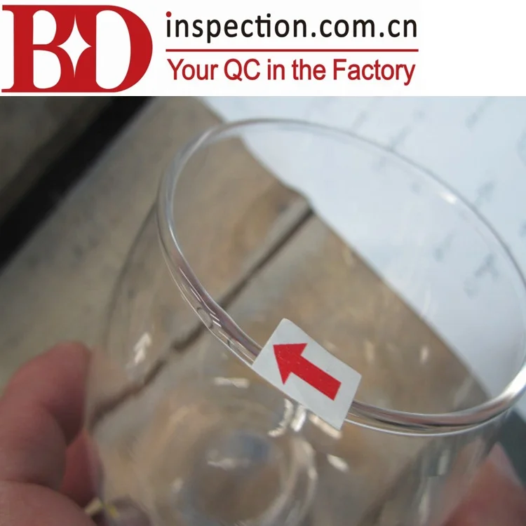 Professional QC Quality Inspection Services wine glass quality control Product quality inspection in Dongguan