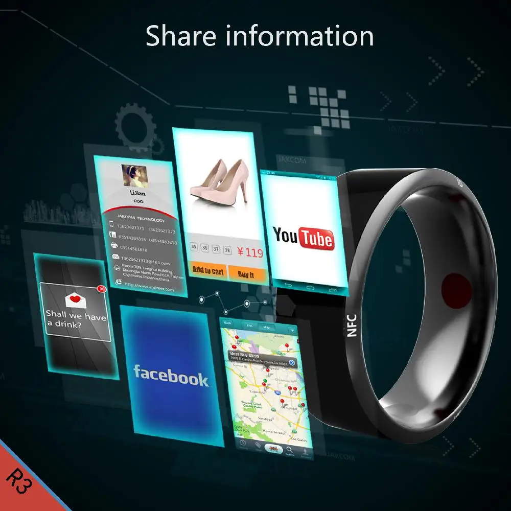 Jakcom R3 Smart Ring New Product Of Mobile Phones Like Smartwatch Latest 5G Mobile Phone Smartphones