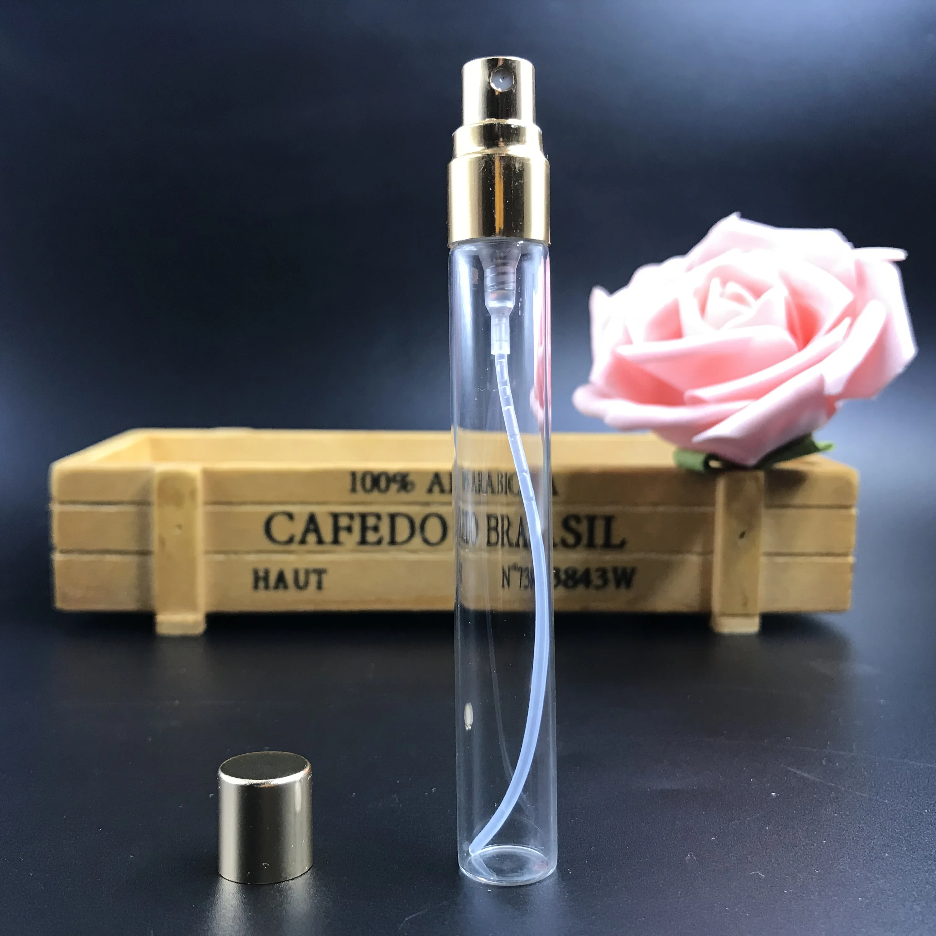 10ml clear  spray perfume empty glass bottles