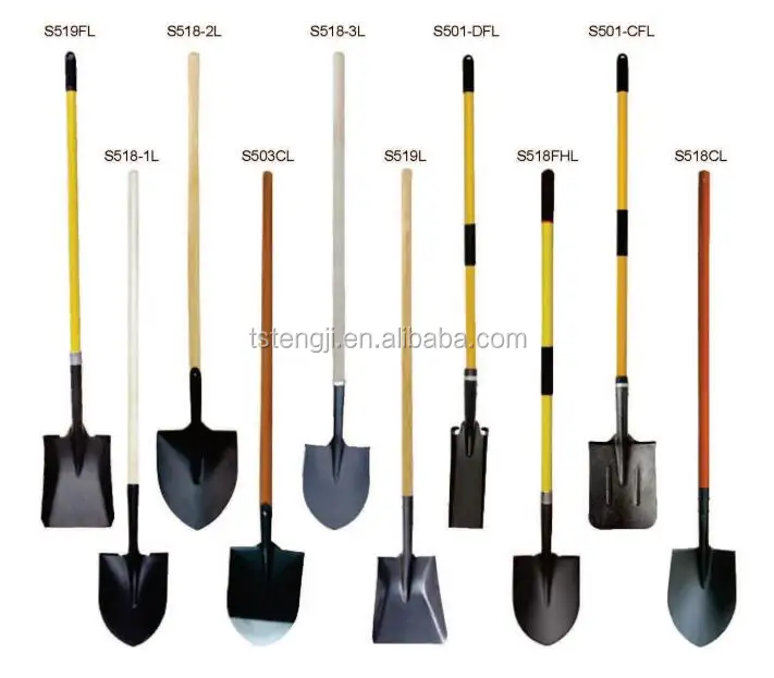 2018 hot! tangshan manufacturer and user garden shovels handle shovels