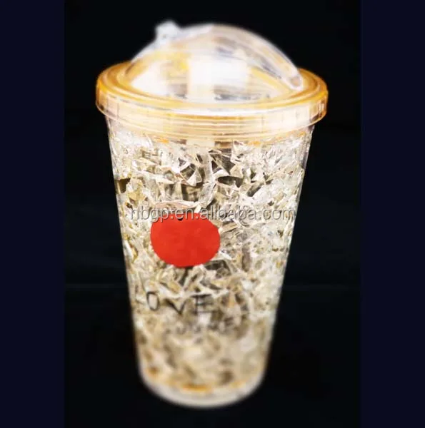 
classic insulated double wall plastic tumbler cup with straw  (60718991847)