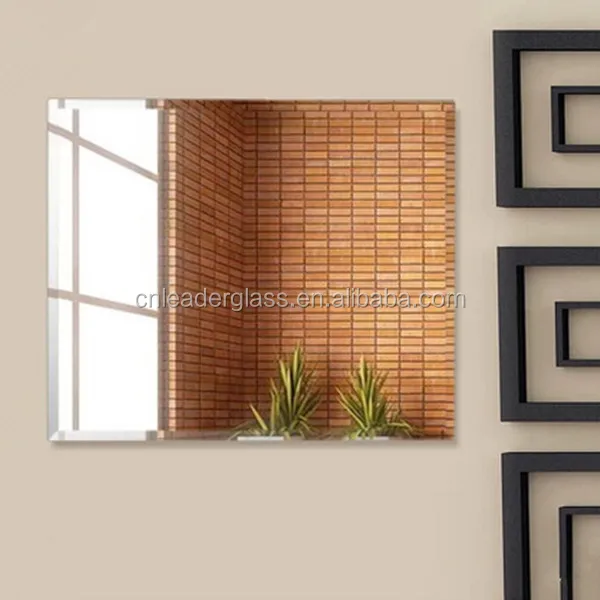 Beveled modern wall mirror