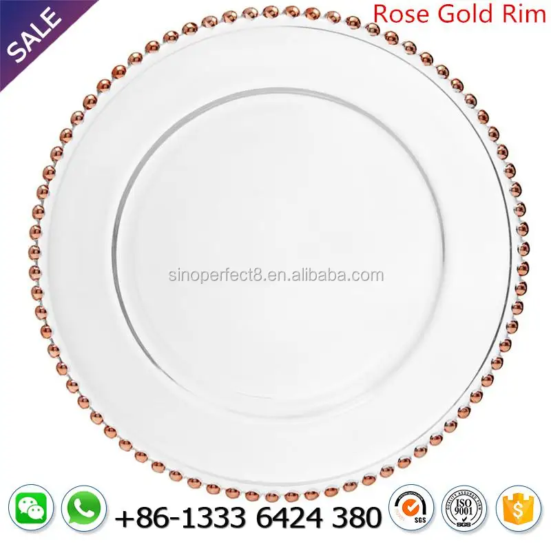 round transparent under plates in guangzhou