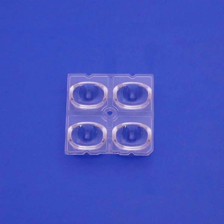 142x64 degree 2x2 TYPE III Anti-UV PC LED Lenses SMD led module 5050