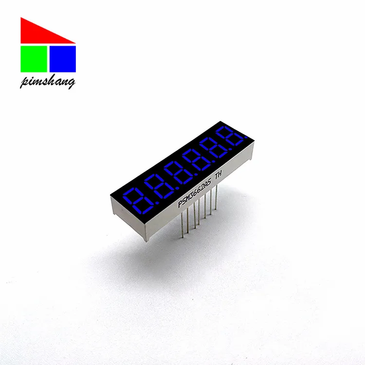 High quality 6 digit 7 segment 0.36 inch digital tube for advertising display or instrument display