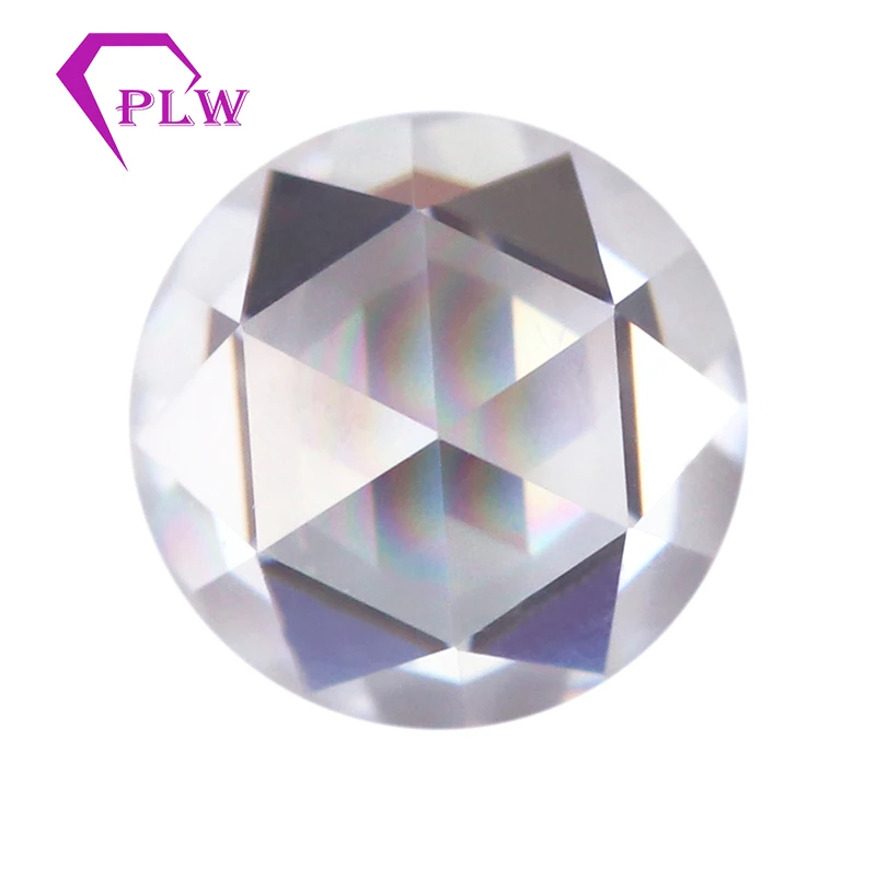 DEF color super white rose cut Moissanites for making earring