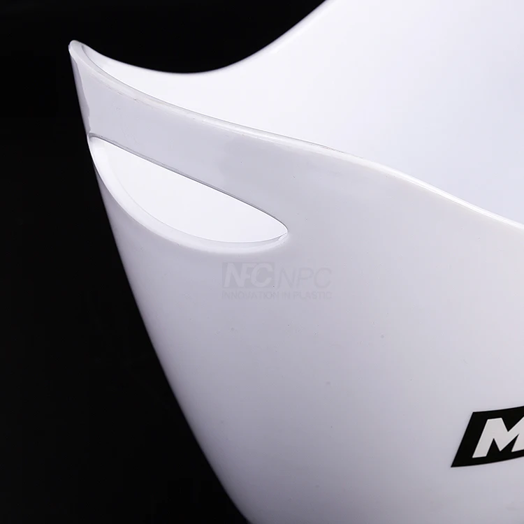 Custom Plastic Champagne white wine chiller bucket