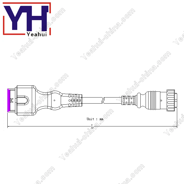 14pin разъем для OBDII 16Pin Женский Для VW для TPMS устройства