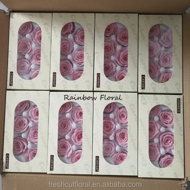 Cheap wholesale preserved roses 5-6 cm preserved rose head