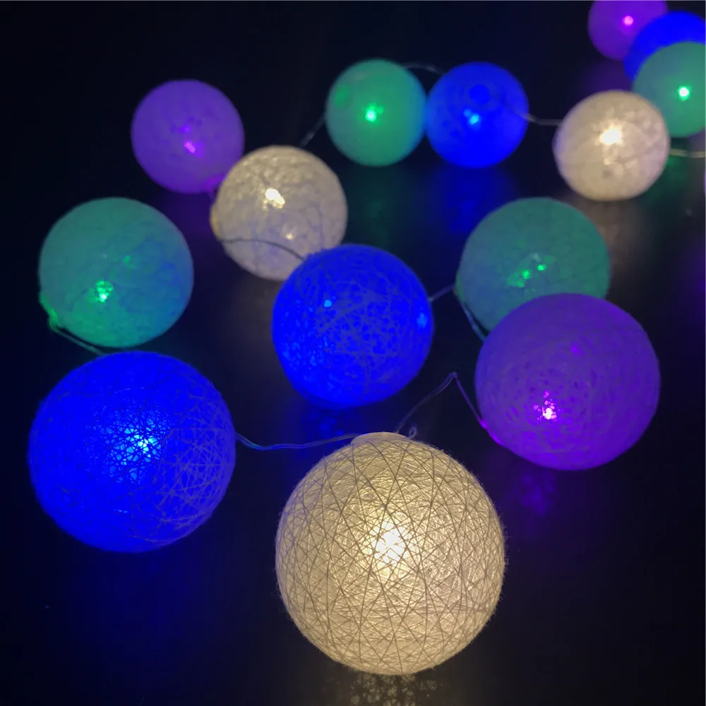 
Waterproof battery operated starry twinkly wireless fairy small bulb string christmas light balls 