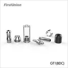 Best selling e hookah clearomizer GT1 BDC dual heating coil electronic cigarette atomizer up to 15W rebuildable vaporizer
