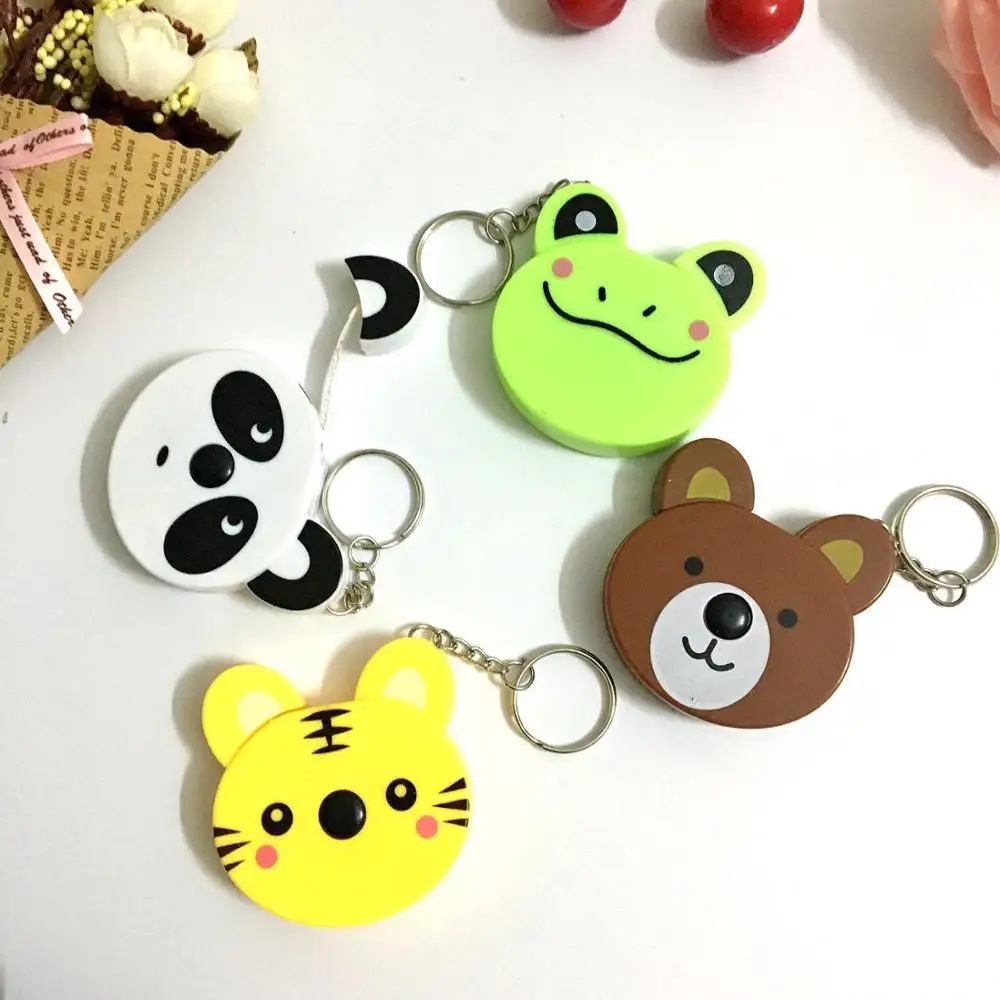 Hot sale Mini Animal Shaped Tape Measure With Key Chain tapeline