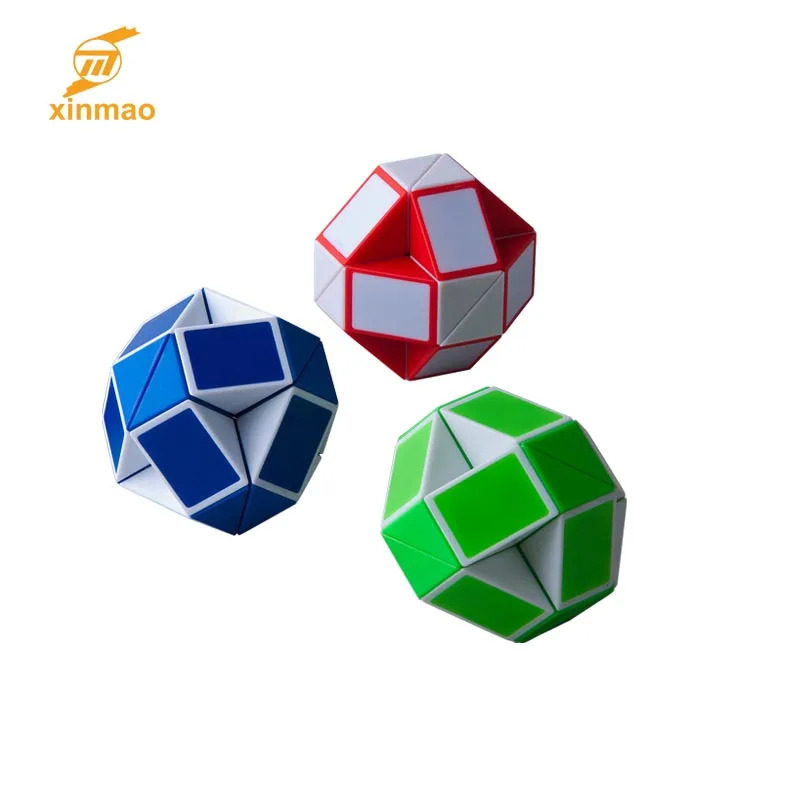 
2020 Hot Selling twist plastic magic ruler snake cube advertisement jigsaw puzzle for kid 