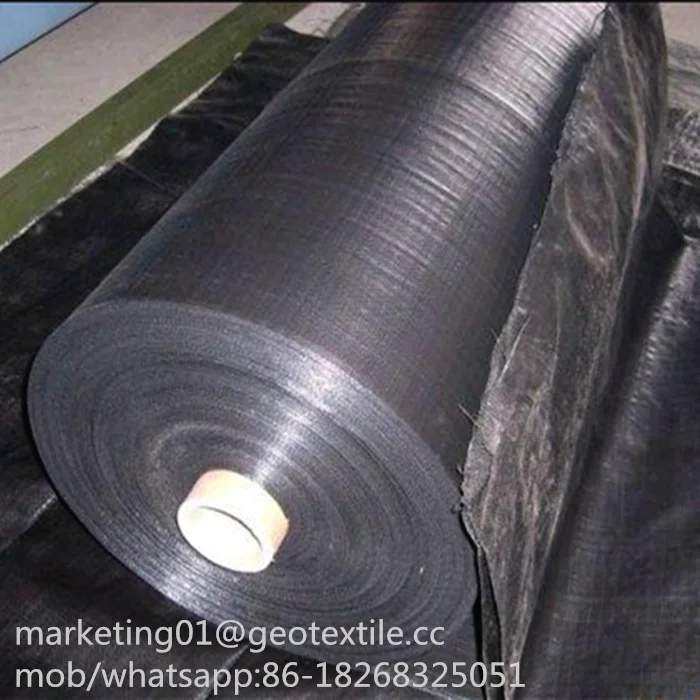 
Black color plastic PP geotextile fabric for embankment reinforcement 