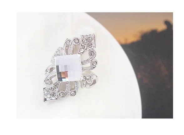 Fake blue sapphire rings gold plated imitation jewellery thailand womens accessories rings