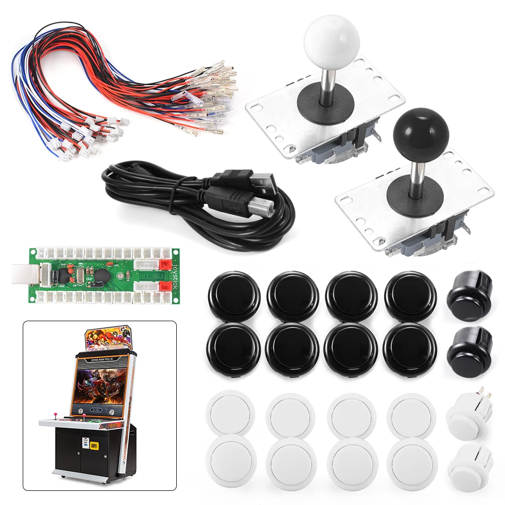 Hot Sale No Delay Arcade Game Controller USB Joystick For MAME Raspberry 2 Players