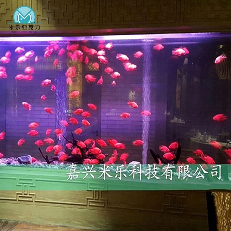 High quality salt water aquarium fish tank big acrylic shallow used large aquariums for sale