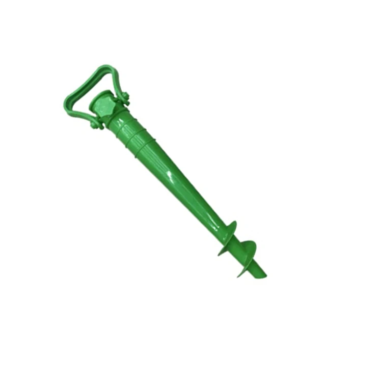 Недорогой пластиковый пляжный зонт с вставками для земли, уличный Зонт с основанием для патио