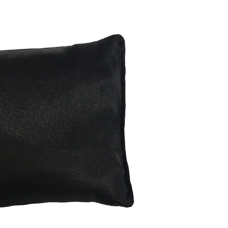 
Custom hot selling soft silk satin black reusable aromatherapy weighted lavender aroma yoga meditation sleep eye pillow 