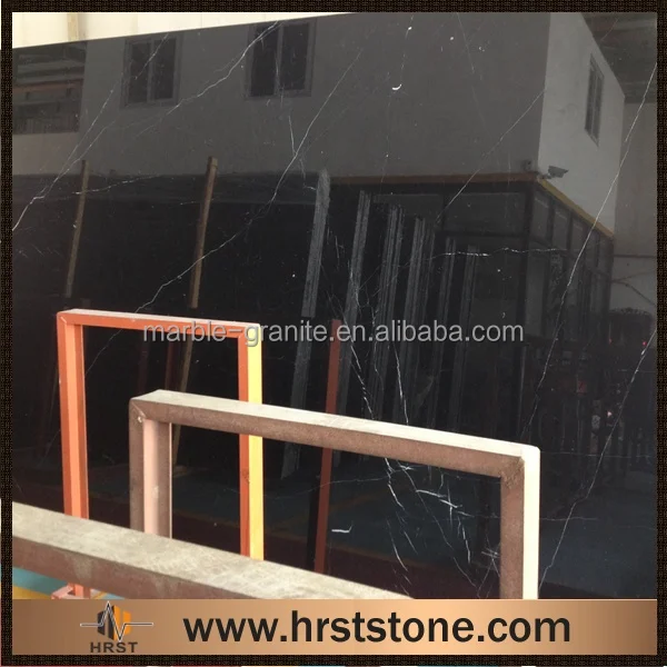 Ленивая однородная гранитная плитка nero marquina