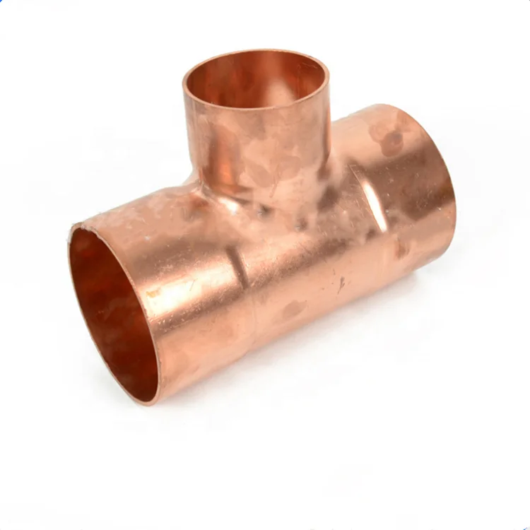 Hot Sale Copper Reducing Tee Refrigeration Fitting