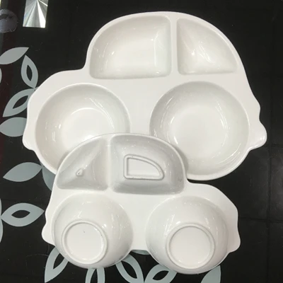 Economic and Reusable Factory Direct Sale Plastic Kids Cute Plate With Cartoon Shape Cheapest Price For Home Use