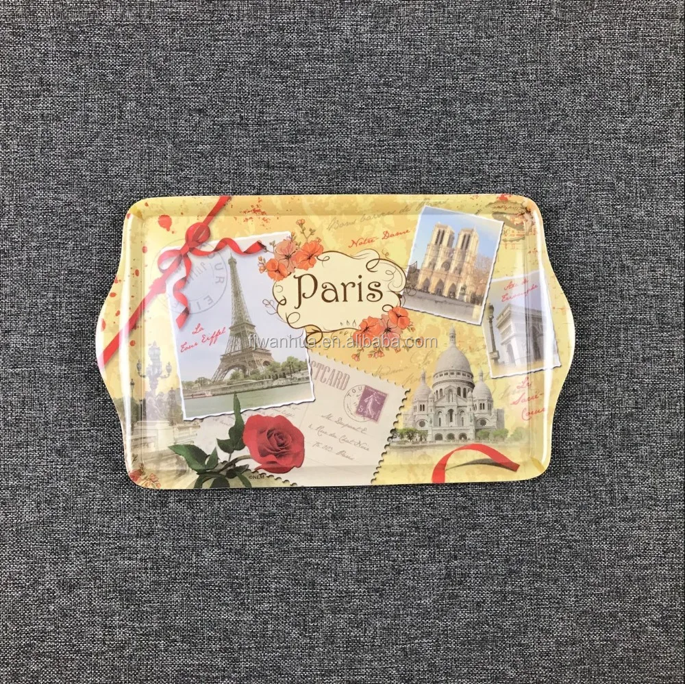 Новый дизайн лоток из меламина с ручками