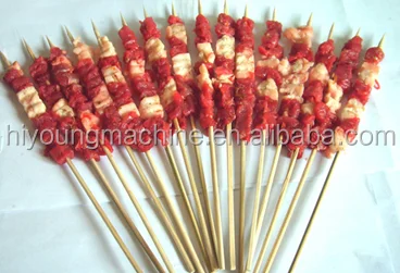 hot sale cheapest semi automatic meat kebab skewer machine