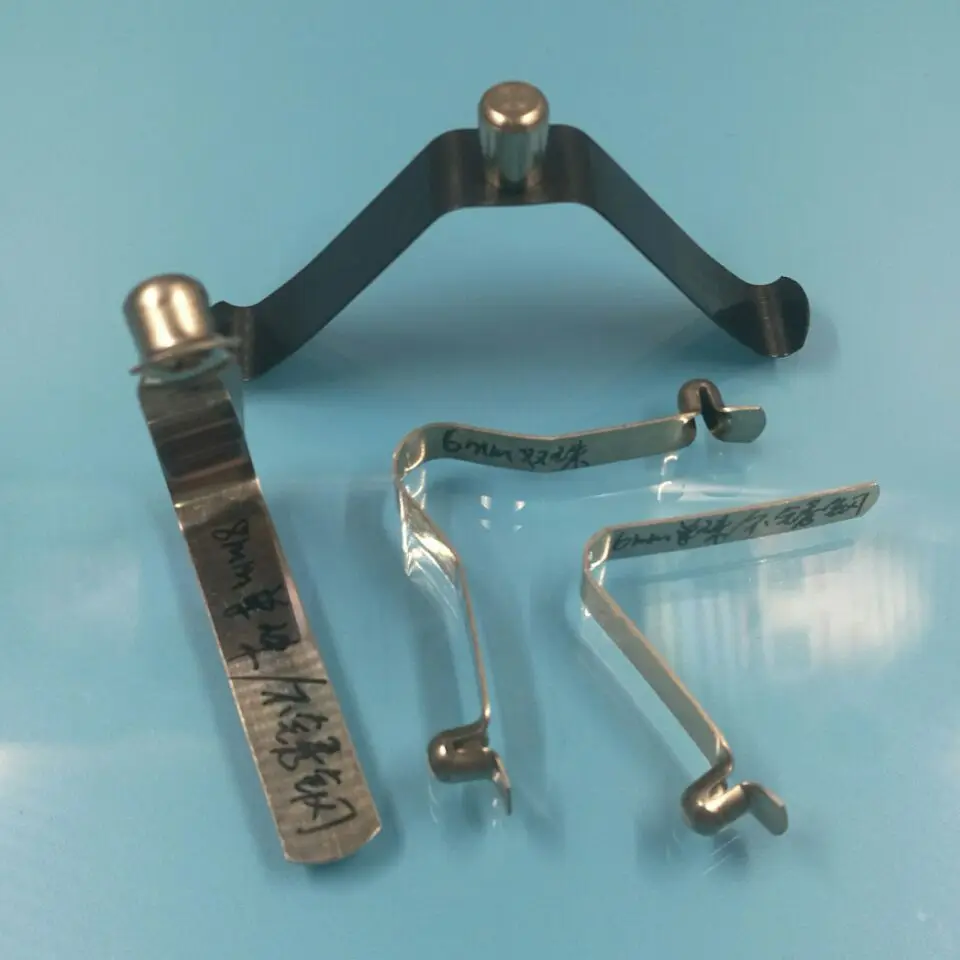 Spring Steel Tent Tube Lock Spring V Shaped Snap Push Button Spring Clip