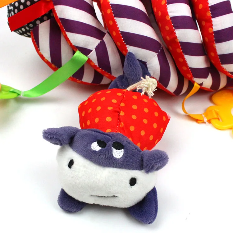 Purple Bird Stroller And Travel Activity Spiral Baby musical toy