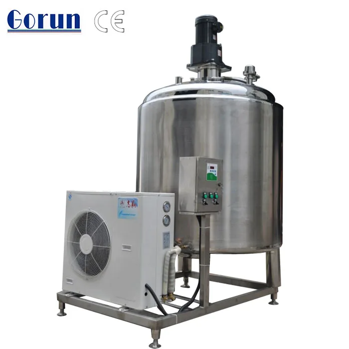 
 Вертикальный бак из нержавеющей стали для охлаждения молока объемом 500-1000 литров, цена  