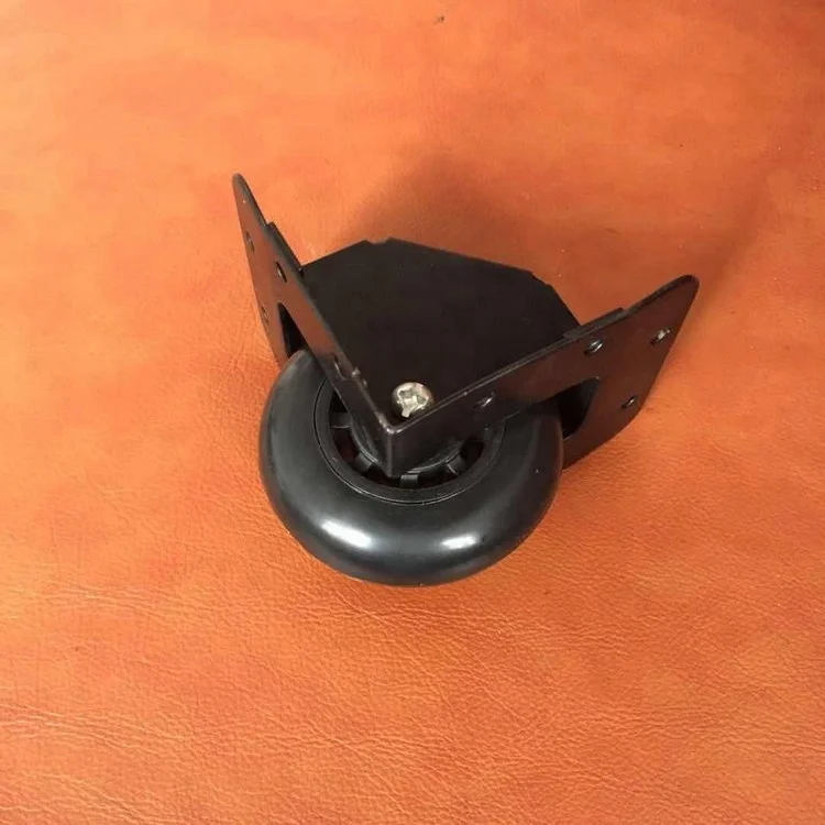 2.5' Edge Mount BLACK rolling case wheel corner casters