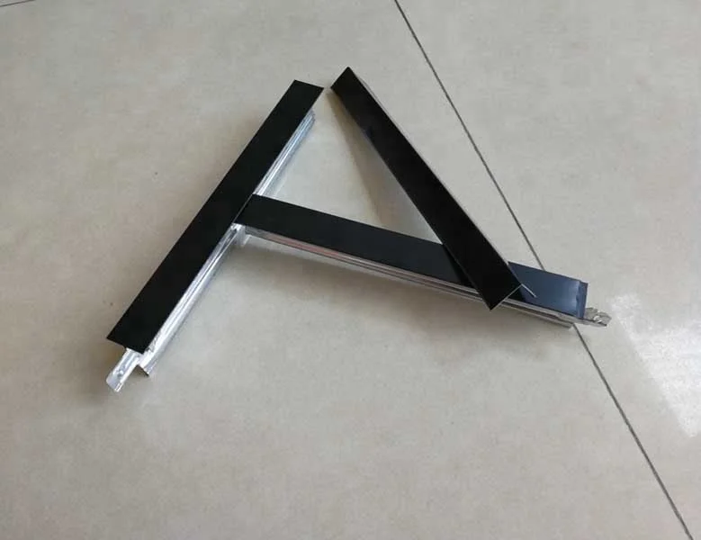 White zinc coat 32 exposed ceiling t-grid frame flat T-bar