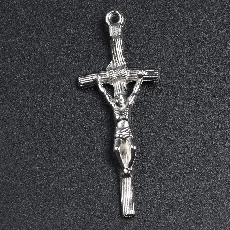 
Factory in Stock Alloy Accessories Jesus Cross Papal Crucifix Pendant for Rosary Catholic Crucifix Cross 