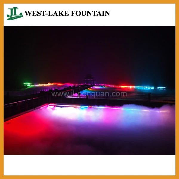 
Artificial Fog Landscape Project in Large Lake 